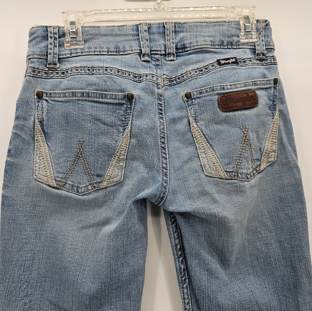 Wrangler Boot Cut Low Rise Light Wash Jeans Womens Size 30x33